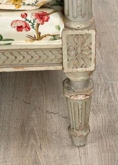 Neoclassical Painted Settee Swedish 19th century - 3121764