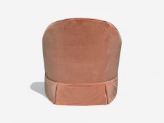Neoclassical Pink Mohair Stained Wood Traditional Lounge Chairs USA 1970s - 4100272