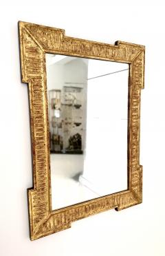 Neoclassical Revival Gilded carved wood Mirror France 1940s  - 4282814