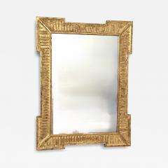 Neoclassical Revival Gilded carved wood Mirror France 1940s  - 4287871