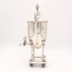 Neoclassical Silver Plated Covered Hot water Urn 19th century - 3818570