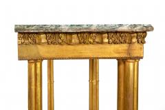 Neoclassical Simulated Bamboo Giltwood Console Pier Table 20th century - 4738494