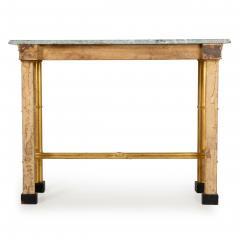Neoclassical Simulated Bamboo Giltwood Console Pier Table 20th century - 4738495