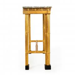Neoclassical Simulated Bamboo Giltwood Console Pier Table 20th century - 4738498