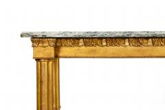 Neoclassical Simulated Bamboo Giltwood Console Pier Table 20th century - 4738499
