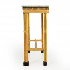 Neoclassical Simulated Bamboo Giltwood Console Pier Table 20th century - 4738500