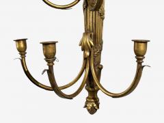 Neoclassical Style Candelabra Wall Sconces Giltwood USA 1940s - 4687080