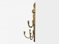 Neoclassical Style Candelabra Wall Sconces Giltwood USA 1940s - 4687084