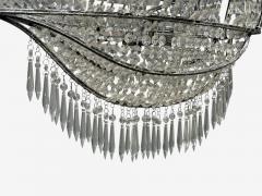 Neoclassical Style Large Sail Boat Chandelier Iron Crystal 2000s - 4696288