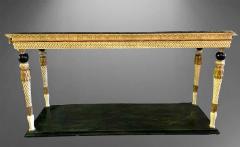 Neoclassical Style Marble Top Consoles Attributed to Maison Jansen a Pair - 2930166