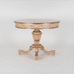 Neoclassical Style Polychrome Giltwood Center Table - 4817223