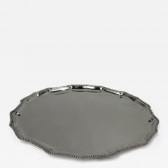 Neoclassical Style Sterling Silver Beaded Tray - 3763656