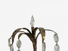 Neoclassical Style Wall Sconces Bronze Crystal France 1950s - 4731397
