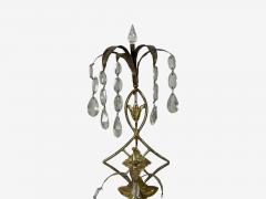 Neoclassical Style Wall Sconces Bronze Crystal France 1950s - 4731398