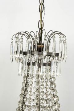 Neoclassical Swedish Gilt Brass and Crystal Chandelier - 2504765