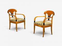 Neoclassical Ten Dining Chairs Ebonized Wood Beech Austria 1970s - 4760068