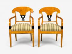 Neoclassical Ten Dining Chairs Ebonized Wood Beech Austria 1970s - 4760069