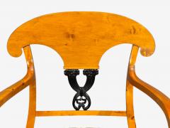Neoclassical Ten Dining Chairs Ebonized Wood Beech Austria 1970s - 4760070