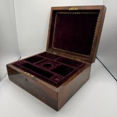 Neoclassical Vanity Box Walnut with Inlays Velvet South Germany circa 1900 - 4647740