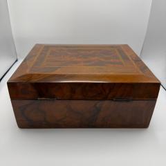 Neoclassical Vanity Box Walnut with Inlays Velvet South Germany circa 1900 - 4647746