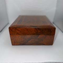 Neoclassical Vanity Box Walnut with Inlays Velvet South Germany circa 1900 - 4647747
