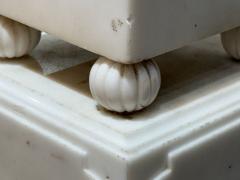 Neoclassical White Marble Obelisks on Pedestals France 1920s - 4339326