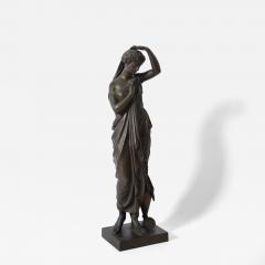Neoclassical bronze woman sculpture XIXth c  - 4825500