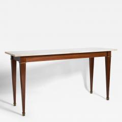 Neoclassical mahogany console table 1960s  - 4540540