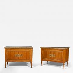 Neoclassical proportioned Lego di Cillegio and gilt wood mounted commodes - 4727638