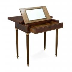 Neoclassical style mahogany card dressing and writing table - 2418578