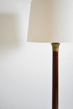 Neoclassical wooden tripod floorlamp 1960s  - 4705097