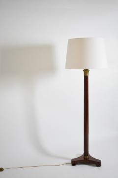 Neoclassical wooden tripod floorlamp 1960s  - 4705098