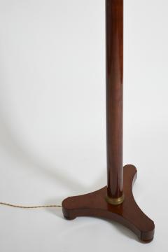 Neoclassical wooden tripod floorlamp 1960s  - 4705099