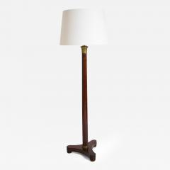Neoclassical wooden tripod floorlamp 1960s  - 4705521