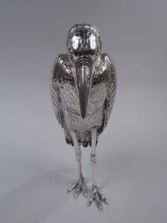 Neresheimer German Silver Brooding Raven Bird Spice Box - 3767394