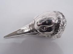 Neresheimer German Silver Brooding Raven Bird Spice Box - 3767401
