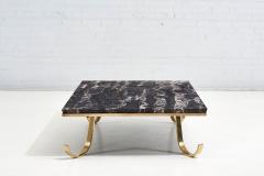 Nero Portoro Marble and Brass Coffee Table 1940 - 2400153