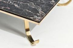 Nero Portoro Marble and Brass Coffee Table 1940 - 2400156