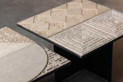 Nerone Ceccarelli Sculptural Stone Side Tables by Nerone Ceccarelli Italy 1970s - 4549561