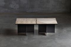 Nerone Ceccarelli Sculptural Stone Side Tables by Nerone Ceccarelli Italy 1970s - 4549568