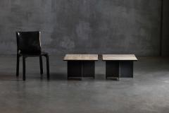 Nerone Ceccarelli Sculptural Stone Side Tables by Nerone Ceccarelli Italy 1970s - 4549569