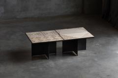 Nerone Ceccarelli Sculptural Stone Side Tables by Nerone Ceccarelli Italy 1970s - 4549588