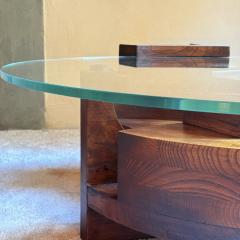 Nerone Patuzzi C 10 Wood and Glass Coffee Table by Nerone and Patuzzi NP2 Group Italy 1971 - 4325242