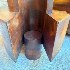 Nerone Patuzzi C 10 Wood and Glass Coffee Table by Nerone and Patuzzi NP2 Group Italy 1971 - 4325248