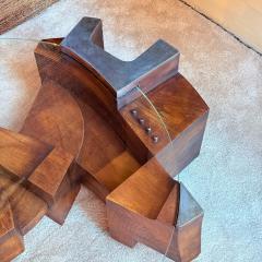 Nerone Patuzzi C 10 Wood and Glass Coffee Table by Nerone and Patuzzi NP2 Group Italy 1971 - 4325249