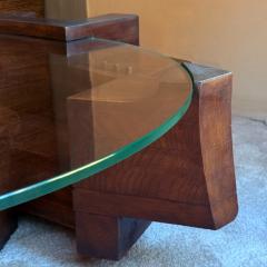 Nerone Patuzzi C 10 Wood and Glass Coffee Table by Nerone and Patuzzi NP2 Group Italy 1971 - 4325251