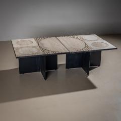 Nerone Patuzzi Double Coffee Table attributed to Grupo NP2 Nerone e Patuzzi Italy - 4387709