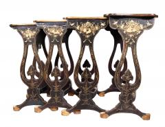 Nest Of Four Chinese Export Lacquer Nesting Tables - 4359272