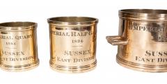 Nest Of Seven Bell Metal Measures For East Sussex England - 4789189