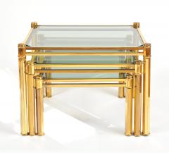 Nest of 1960s Italian Brass Side Tables - 743462